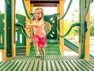 Child plays at Pace Park playground