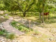 Salado Sculpture Garden trail and sculptures