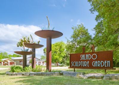 Salado Sculpture Garden entrance
